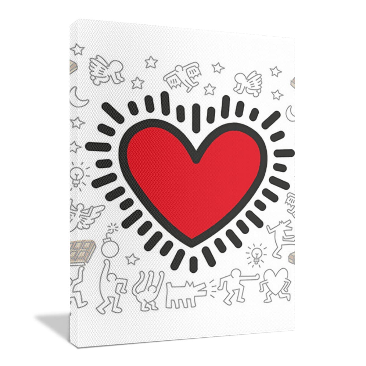 キースヘリング　壁掛け　アートフレーム　　インテリアパネル アートパネル キースヘリング Keith Haring Untitled IKH-62514